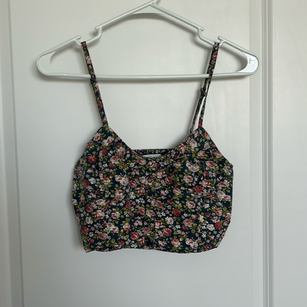 Floral crop top